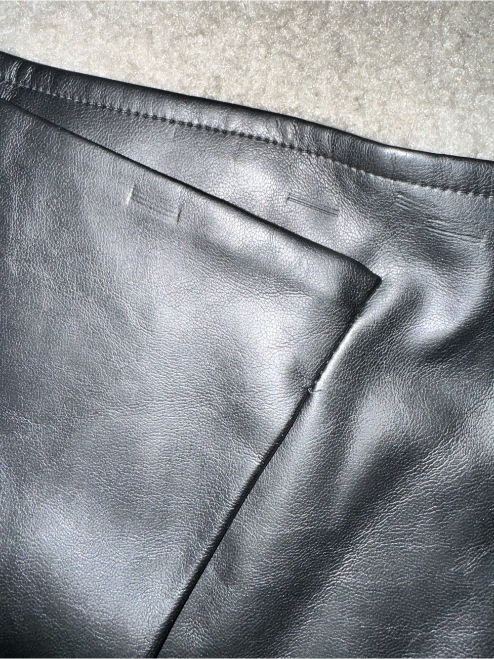 Lucy Paris Fiorella Faux Leather Wrapped Skirt black, size M - Picture 8 of 8